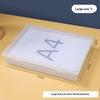 Large Capacity Pencil Case Transparent Plastic Notebook Sketch Marker Colored Lead Painting Storage Box, Back To School Supplies