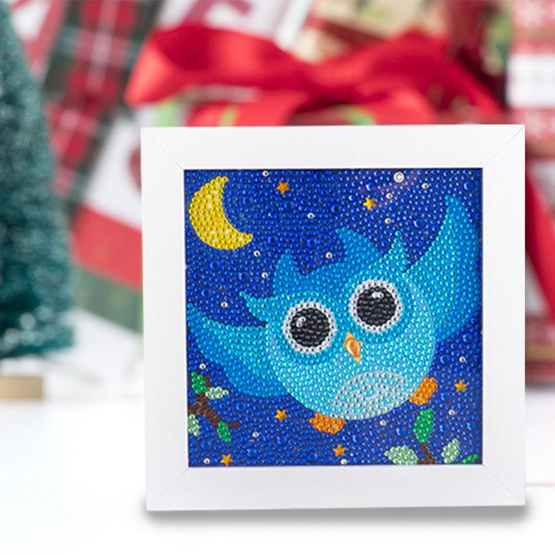Kids Full Drill 5D Diamond Painting Kit, Cartoon Animal Handmade Diy Diamond Paste Decor Art