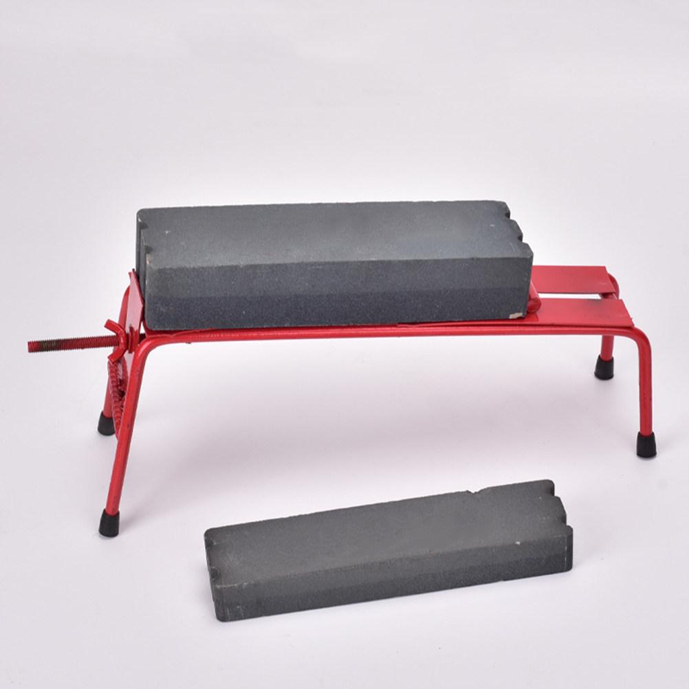 Sharpening Stone Holder Sturdy Iron Whetstone Stand Suitable for Various Stones Knife Sharpener Holder Adjustable Practical
