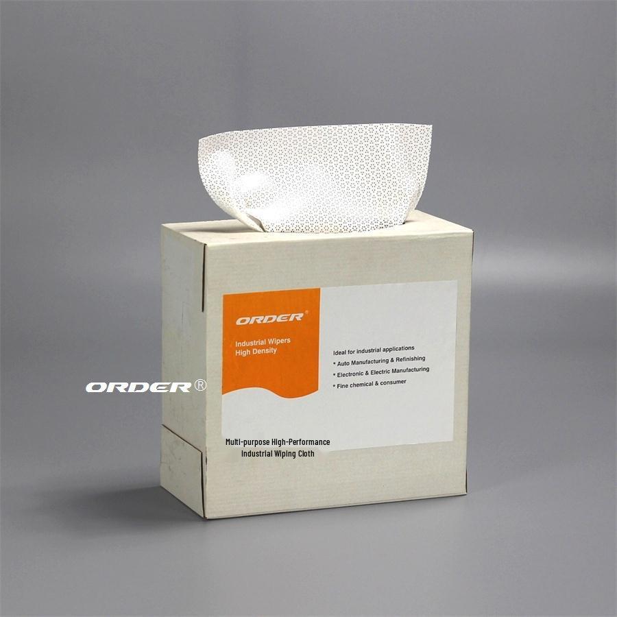 Polypropylene Oil-Absorbent Dust-Free Wiping Paper - White Pull-Type Boxed Cloth 120 sheets/box, pull-out fold