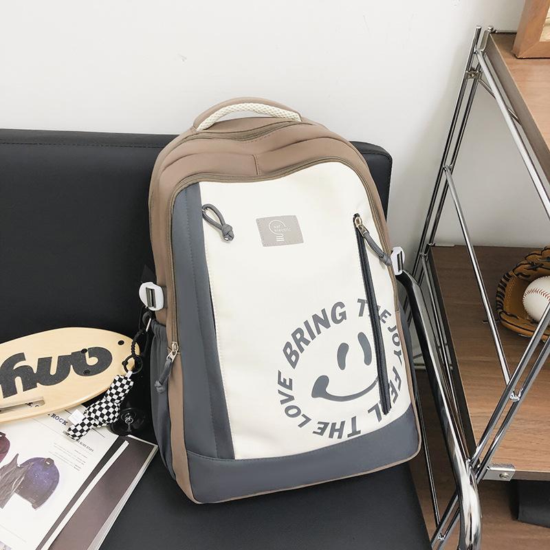 Schoolbag School Bag Girls College Students High School Students Large Capacity Computer Backpack 1011 New Middle School Student Printed Backpack