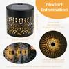 2Pcs Patio Solar Light Waterproof Solar Powered Mandala Nightnight Stairs Flight Automatic Lamp Decor for Garden Deck Post Fence