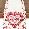Desktop Ornaments Love Table Flag Tablecloth 33*183cm Table Runner For Festive Atmosphere Event Decoration Valentine's Day Party