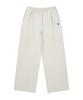 COVERNAT One-Pleat Semi-Wide Fit Fleece-Lined Sweatpants Oatmeal