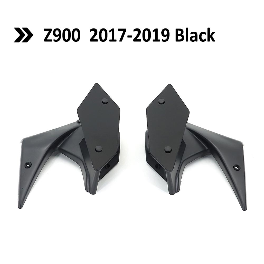 

Для Kawasaki Z900 Z 900 2017 2018 детали мотоцикла боковая прижимная сила голые спойлеры фиксированное крыло крылышко обтекатель крыло 17-19 Black