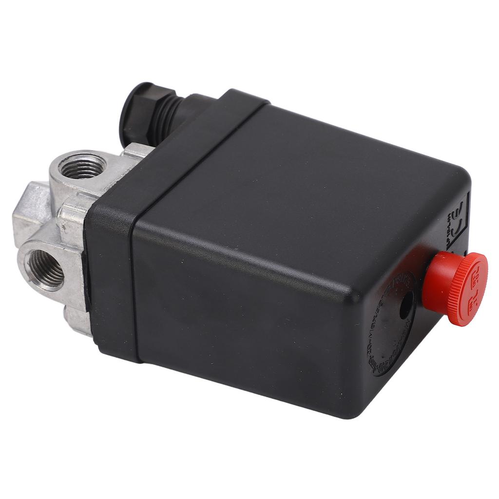 6 to 8kg Air Compressor Pressure Switch Heavy Duty 4 Port Air Compressor Switch NPT1 4in 135 to 175PSI 20A AC 240V