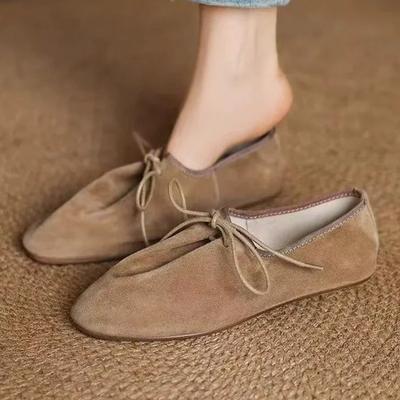 Moda Alta Qualidade Camurça Sintética Cadarço Sapatilhas Femininas Retrô Macias Leves Marca Designer Sapatos Moda Exterior Mocassins Zapatos De Mujer