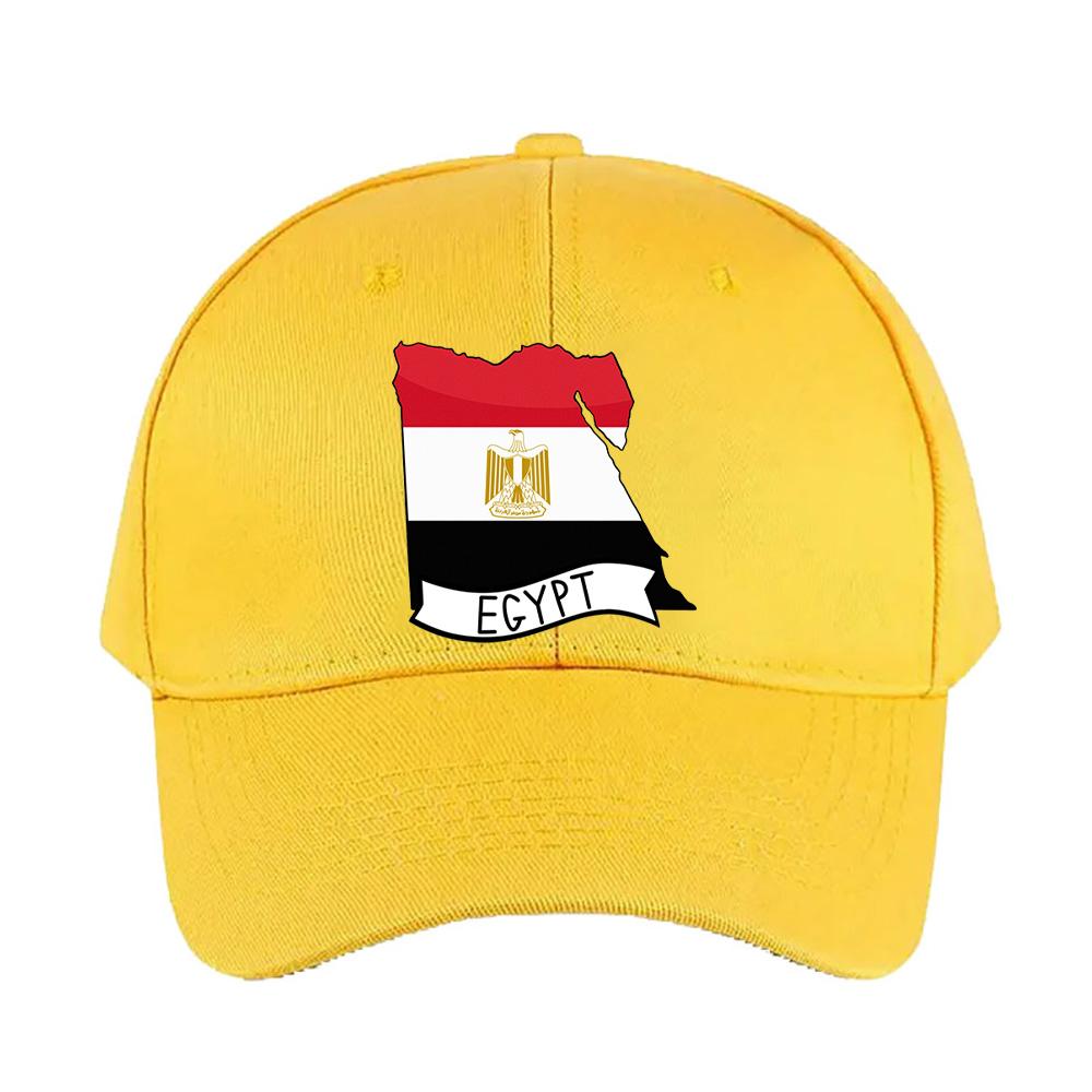 Ägypten Flagge Karte Frau Mann Baseballkappe Erwachsener Verstellbar mit Gebogenem Schirm Wander Anglerhut Trucker Cap Sommer Mode