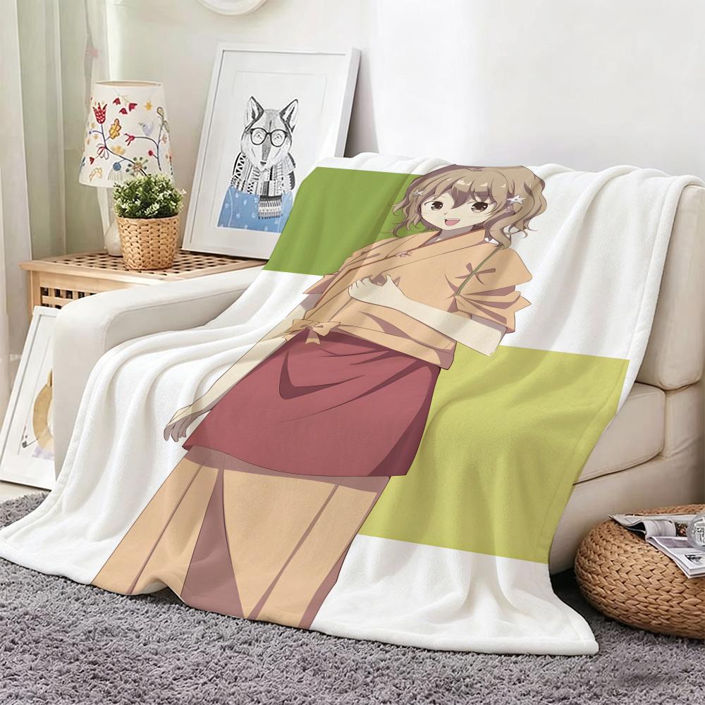 Anime H-HanasakuS IrohaS Throw Soft Warm Throw Blanket for Bedroom Living Room Bed Travel Camping Picnic Gift