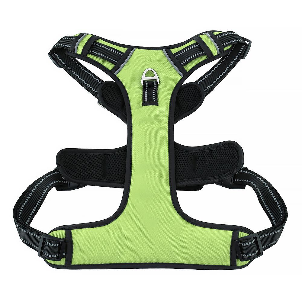 Explosion-Proof Reflective Dog Harness for Medium & Large Dogs - Breathable Oxford Cloth Vest with Leash