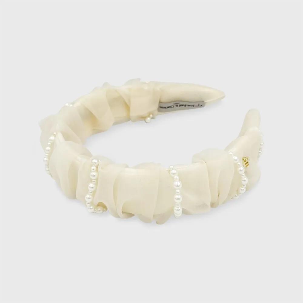 Soft Pearl Shirred Hairband JP-23-316HB