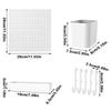 New Wall-Mounted Storage Board DIY Space-Saving Pegboard with Hooks Storage Display Rack for Kitchen Bedroom Bathroom Study Room