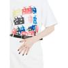 Uniqlo Loose Fit Graphic Print Crew Neck T-Shirt Unisex Tops White 463151-00