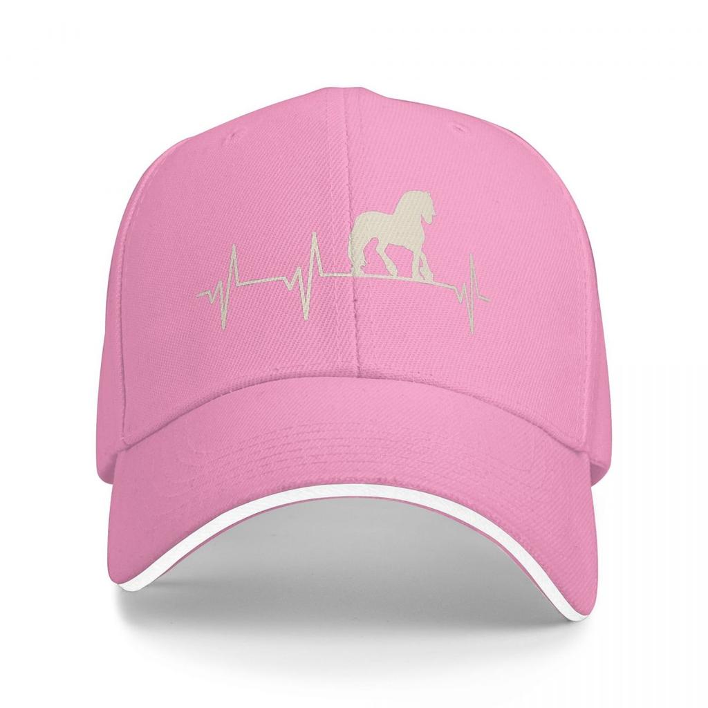 Horses Heartbeat Graphic Equine Baseball Caps Snapback Baseball Hats Breathable Casual Casquette Outdoor for Men And Women