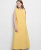 THE-ABON Women'S Summer Cotton Sleeveless Long Dress Yellow