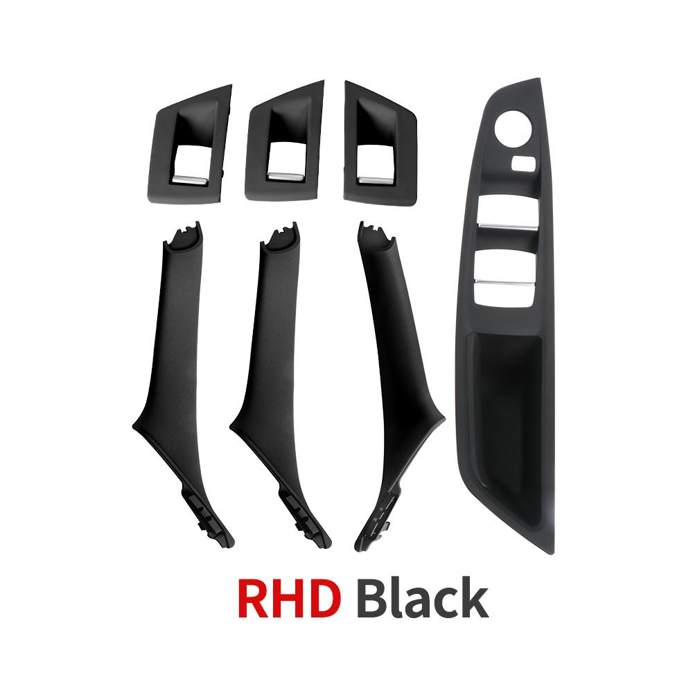 For BMW 5 Series Car Interior Inner Door Handle Panel Pull Trim Cover Window Switch Panel Handle Set For BMW F10 F11
