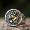 Vintage 316L Stainless Steel 3D Lion Head Ring High Polished Mens Animal Jewelry Fashion Accessories
