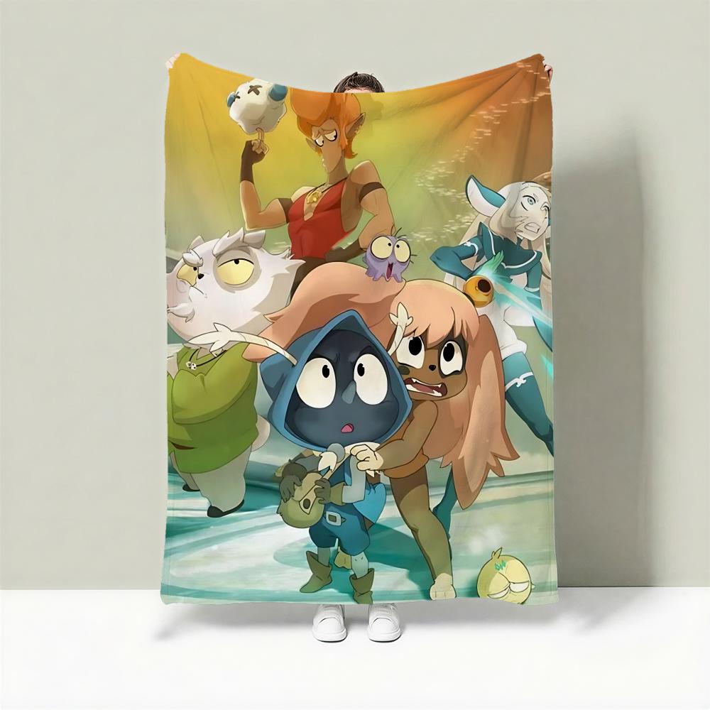 Game D-Dofus Throw Lightweight 240g Flannel Blanket Soft Skin-friendly for Summer Cooling 75X95CM
