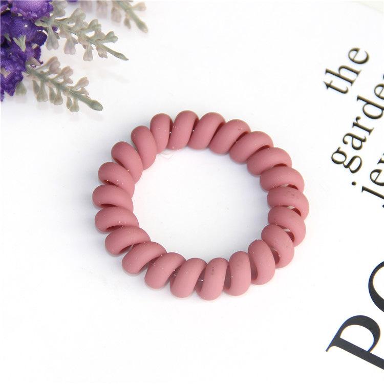 1PC New Frosted Telephone Line Wire Hair Ring Seamless Head Rope Ponytail Hair Ring Elastic Rubber Band Hair Accessories