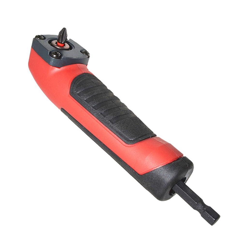 Adaptér pro prodloužení vrtacího dříku s pravým úhlem 90 stupňů Magnetický šroubovák Držák nástrčných klíčů pro 1/4 palcový šestihranný vrták