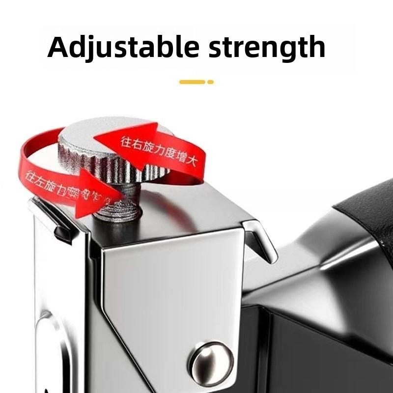 4 in 1 Manuelle Nagelpistole Bauhefter Schwerlast Luftnagel Holzbearbeitung Spezialheftklammer Buch Haushalt Heimwerken mit 600 Heftklammern