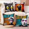 G-Green D-Day Band Album Pillow Case Anti-dustmite Pillowcase Invisible Zipper Silky Short Plush Sofa Cushion Cover