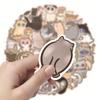 60Pcs Cat Sticker Cartoon Pattern Waterproof Adorable Decorative Water Bottle Laptop Skateboard Cat Sticker Reward Gift