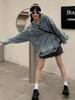 Vintage Washed Unisex Denim Hoodie - Spring Retro Street Style