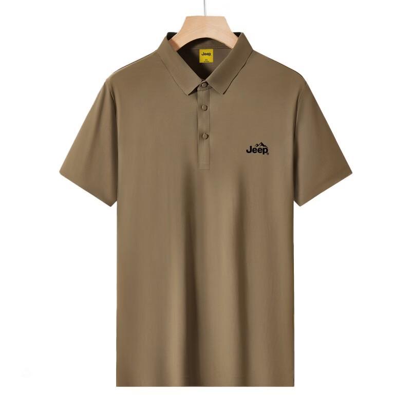 JEEP Men s Ice Silk Short Sleeve Polo Shirt P86EMKT474 L