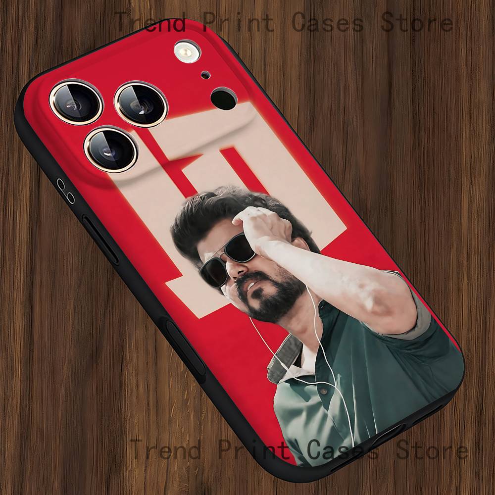

T-Thalapathy V-Vijay India Phone Case For iPhone 15,16,17,13,14,11,12,Pro,Max,Plus,E,Air,Mini Protect Shell iPhone14