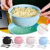 Microwave Ramen Bowl with Lid Microwave Ramen Bowl Set Microwave Ramen Bowl with Strainer Ramen Bowl with Handle Glass Meal Prep
