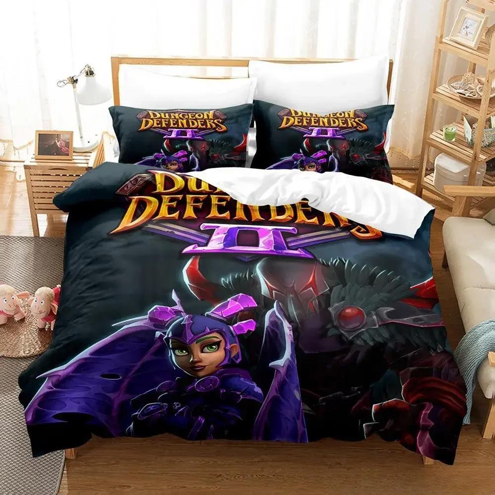 3D Printed Game Dungeon Defenders Bedding Sets Exquisite Bed Supplies Set Duvet Cover Bed Comforter Set Luxury Birthday Gift