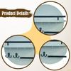 Key Holder Wall Mount Shelf Mail Organizer Tray Hooks for Bathroom Office