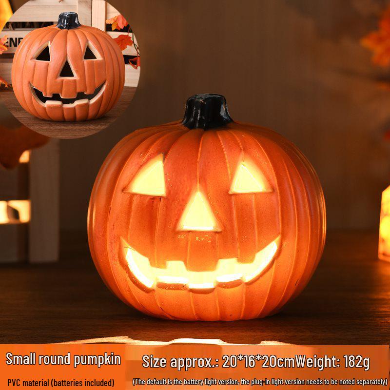 Halloween Light-Up Hollow Pumpkin Lantern for Outdoor Decor