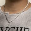 New Trendy Versatile Patchwork Pearl Necklace Fashion Men's Personalized Trendy Queen Avatar Necklace