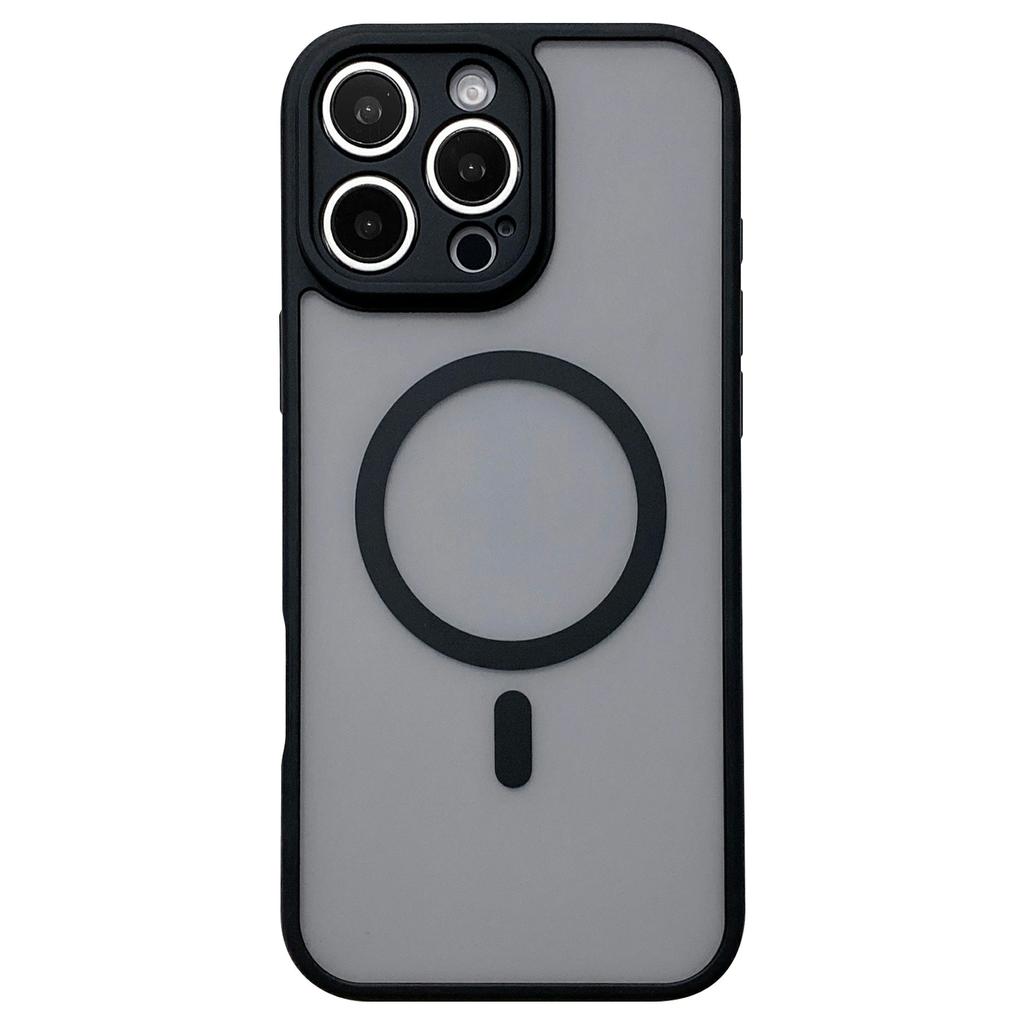 For iPhone 16 Pro Max Case Compatible with MagSafe TPU+PC Skin Touch Matte Phone Cover