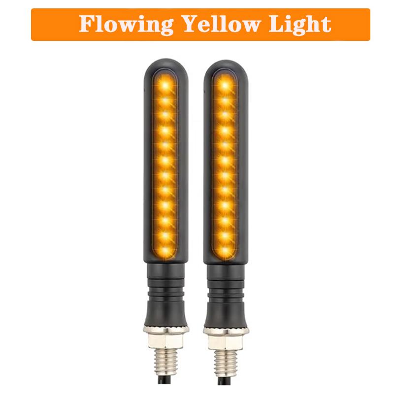Motorcycle LED Turn Signals Directional Indicators Flashing Rear Tail Brake Flasher Light Stop Signal Lights Motorcycle DRL Lamp