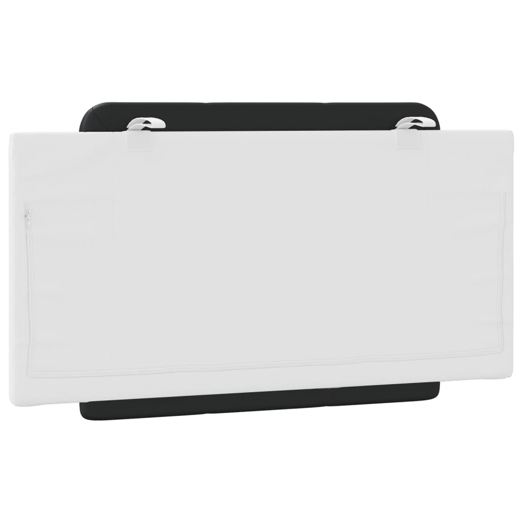 Vidaxl Headboard Cushion, Black-White, 100 Cm, Faux Leather
