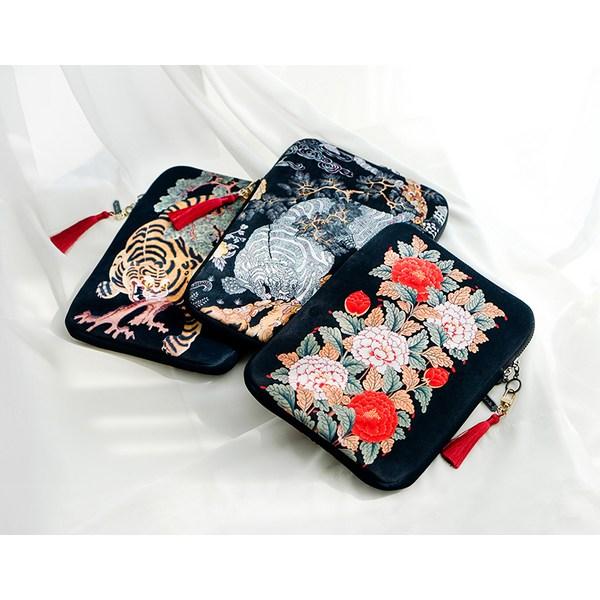 Five Colorful Korea Tablet Laptop Pouch, Wealth and Fortune Morando