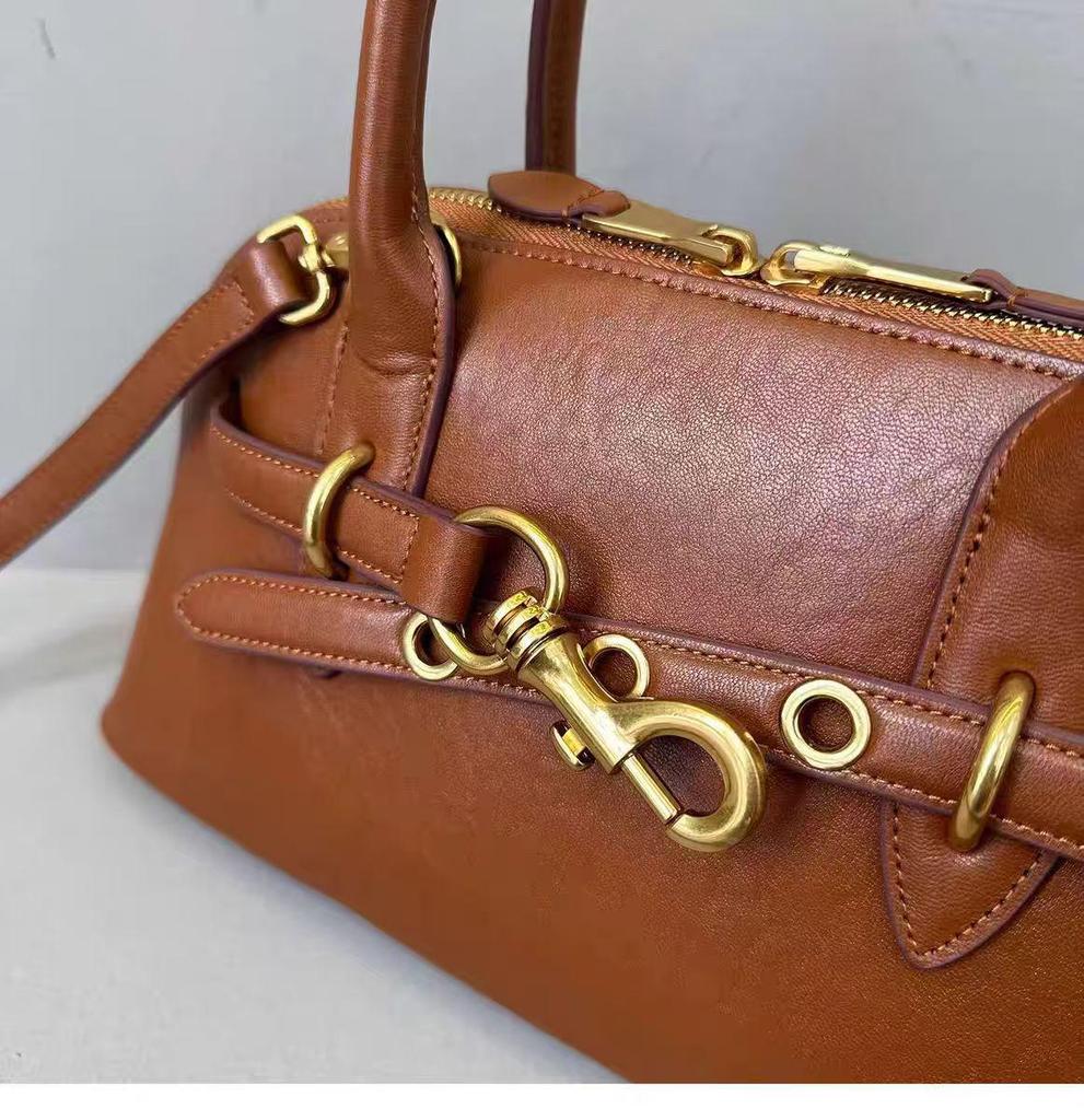 Miu Aventure Retro Leather Briefcase and Handbag