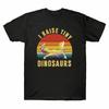 Black Tee Unisexs Sleeve Dinosaurs Vintage Navy I Tiny T Shirt Short Cotton Raise
