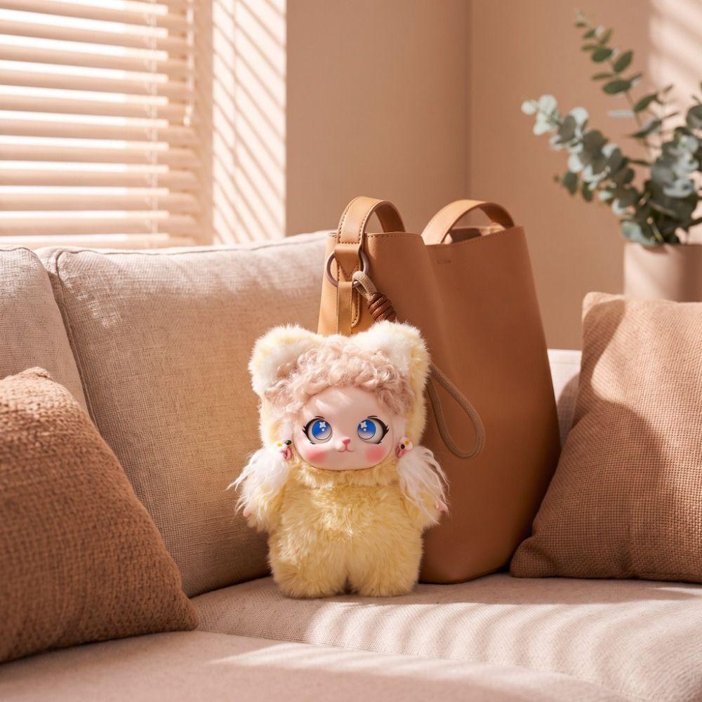 Ornaments Bunny Doll Pendant Soft Fluffy Fluffy Curly Hair Plush Doll  Children's Gift