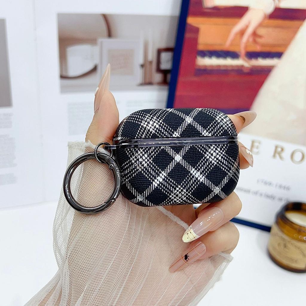 New diamond leather pattern earphone case for Airpods4 earphone cover AirPods PRO2 trend PRO3