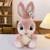 Long Ears Sweet Rabbit Plush Toys Grinning Rabbit Pillow Office Companion Doll Home Decoration