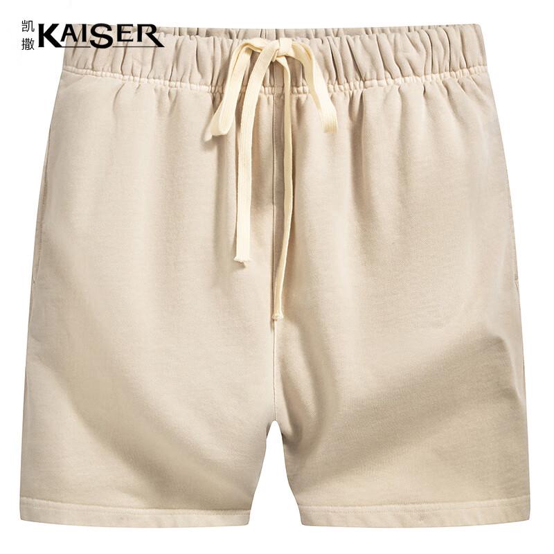

KAISER Men s 100% Cotton Washed Casual Shorts KS3404 L