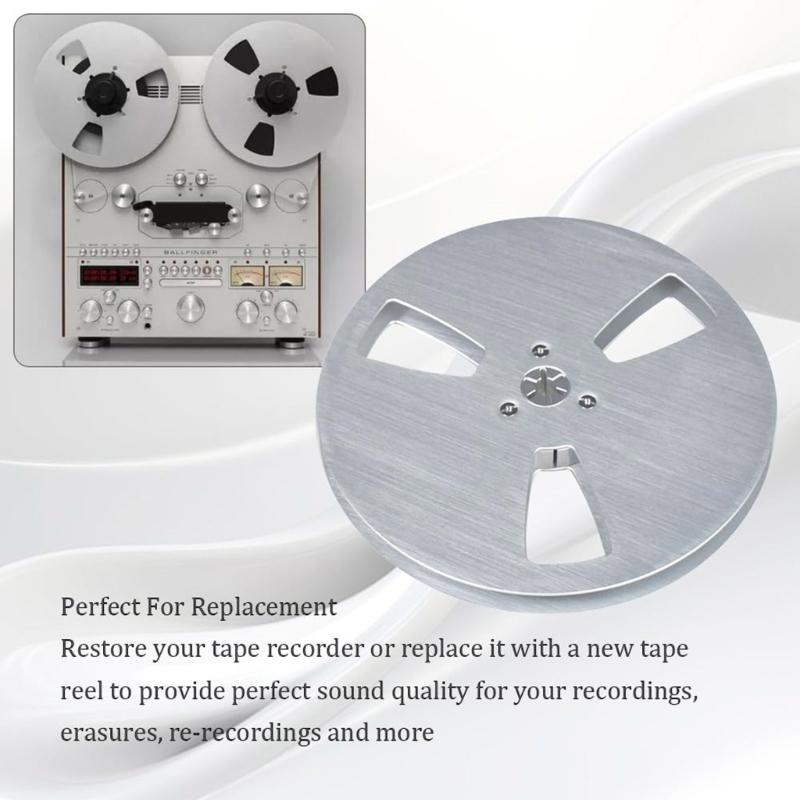 Universal 7 Inches 1/4 Inches Aluminum Empty Tape Reels For Open Reels Recorders For Professional Sound Recording