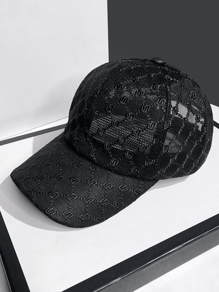 Lace Baseball Cap Women Summer Casual Sun Hat Semi Hollow Thin Design