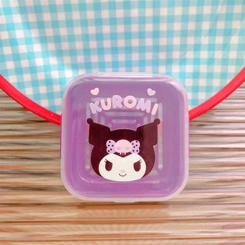 1 ks koupelnové umyvadlo s krytem, ​​odtok, rámeček na mýdlo do pračky, kawaii kreslený Sanrio My Melody Hello Kitty mýdlový box