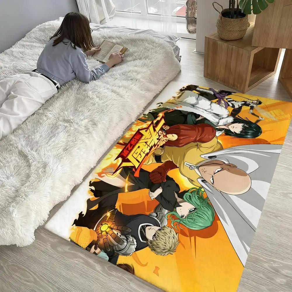 Anime One-Punch Man High End Quality Absorbent Non-Slip Floor Mat Flannel Rug Bedroom Living Room Door Mat Home Decor