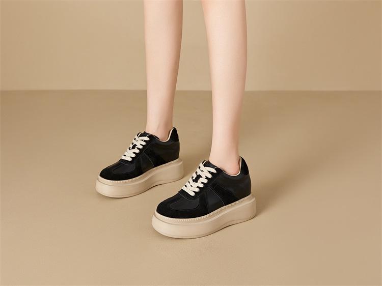 8cm Binnenhoogte Dames Platform Schoenen in Duitse Stijl - Lente Sportsneakers
